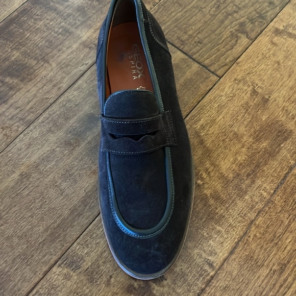 Geox Men's Respira suede Brown Size 7 Shoes Italian Patent - Picture 6 of 14